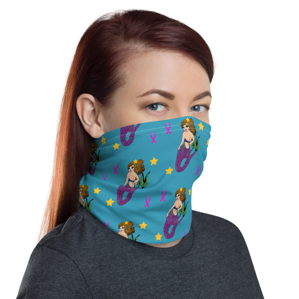 Mermaid Breast Cancer - Neck Gaiter