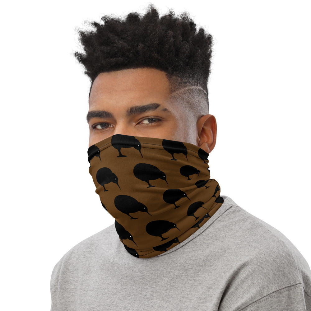 NZ Kiwi Dark Brown - Neck Gaiter