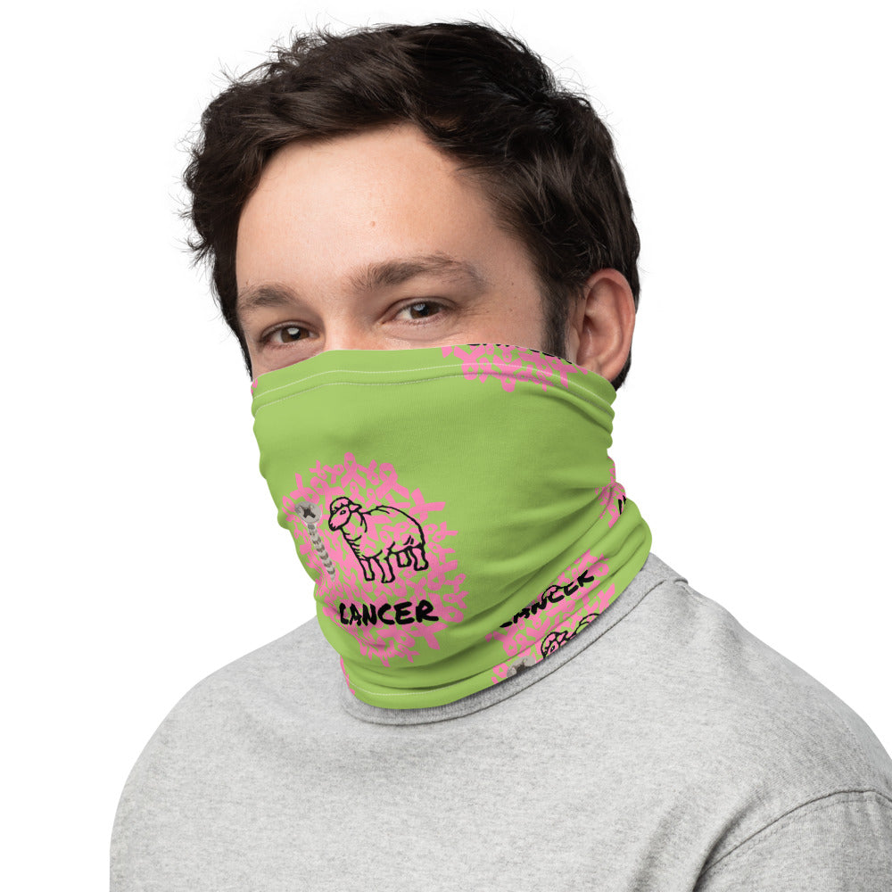 Screw Ewe Breast Cancer Green - Neck Gaiter