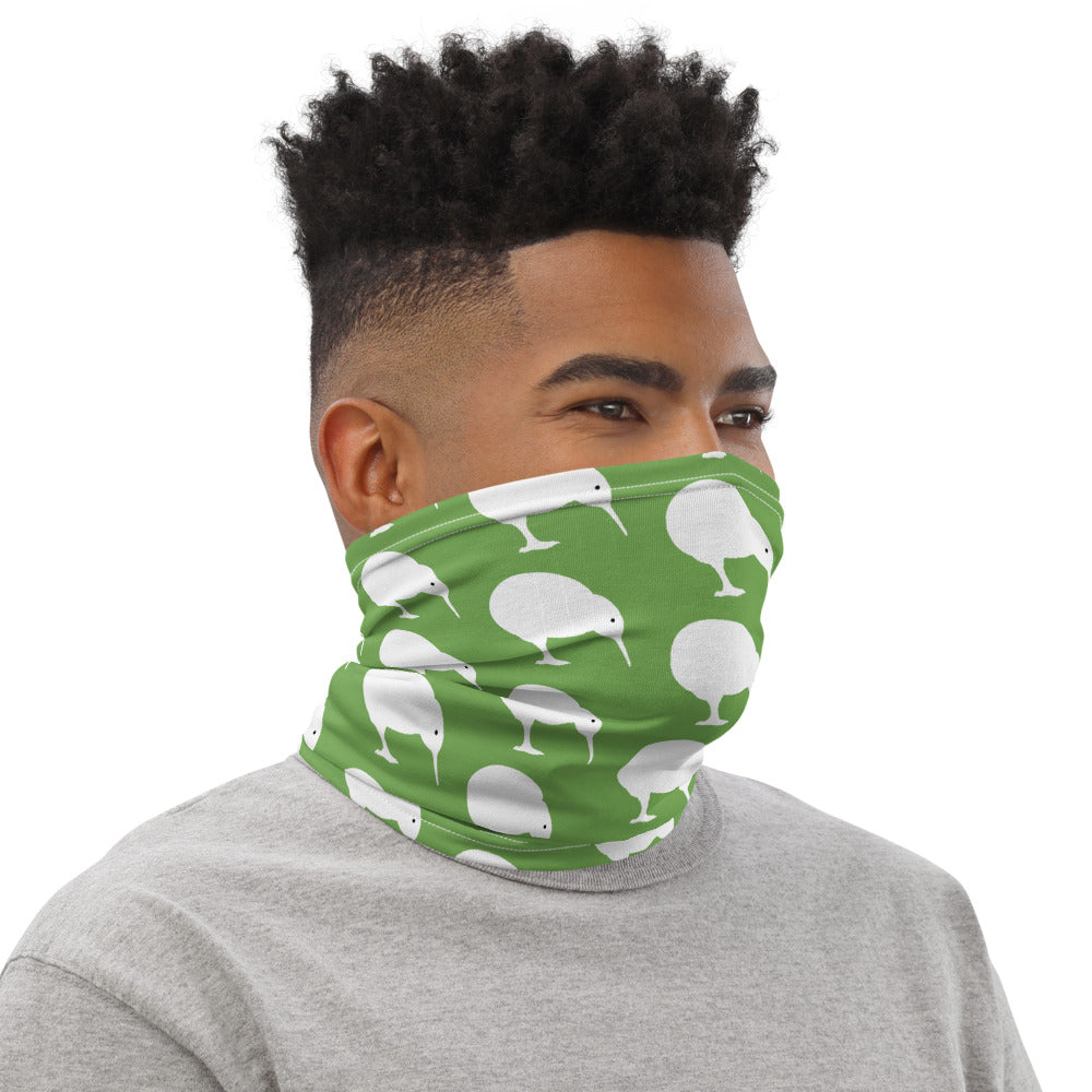 NZ Kiwi white green - Neck Gaiter