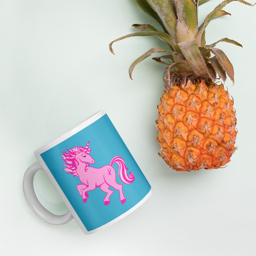 Pink Cancer Unicorn - Mug