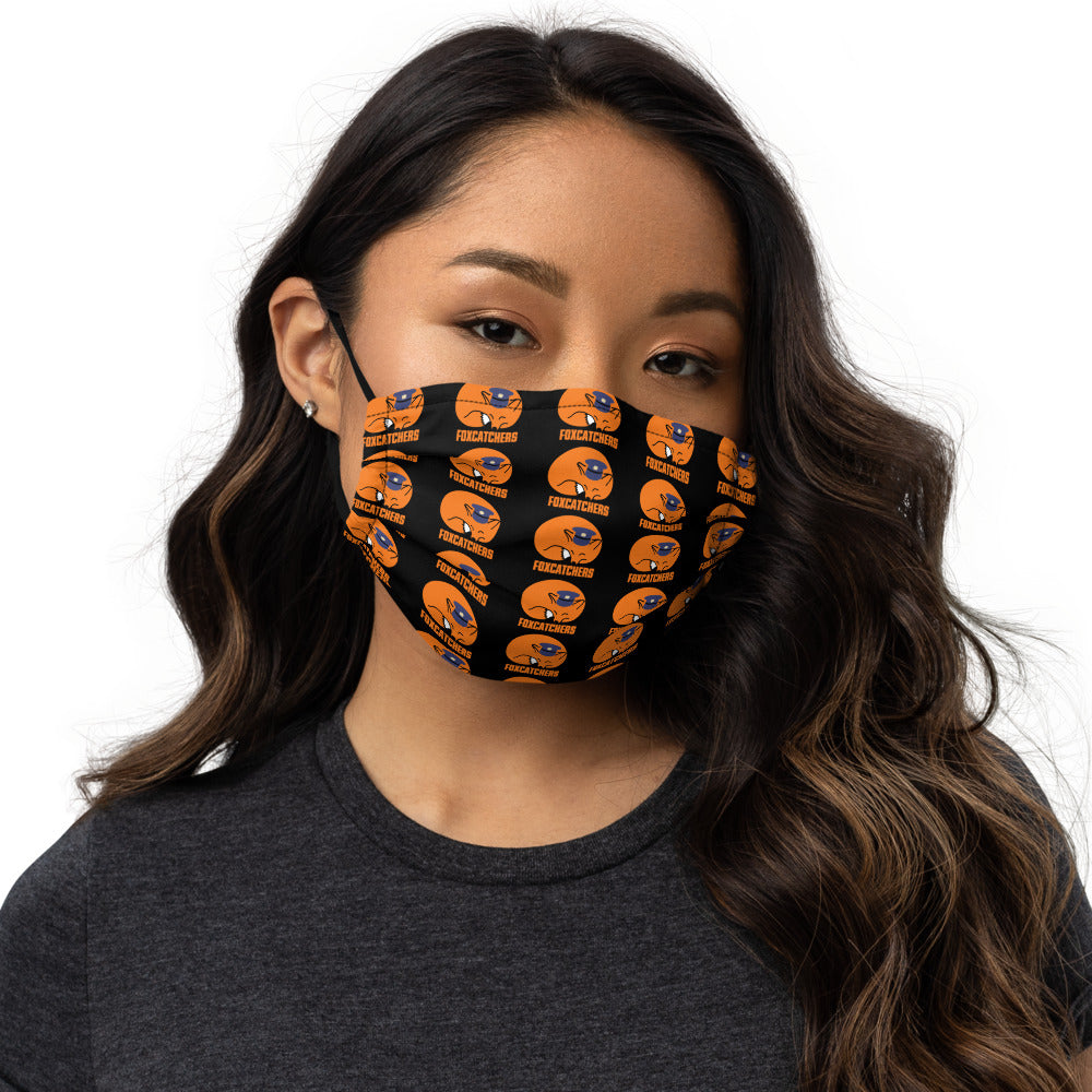 Foxcatchers black Premium face mask