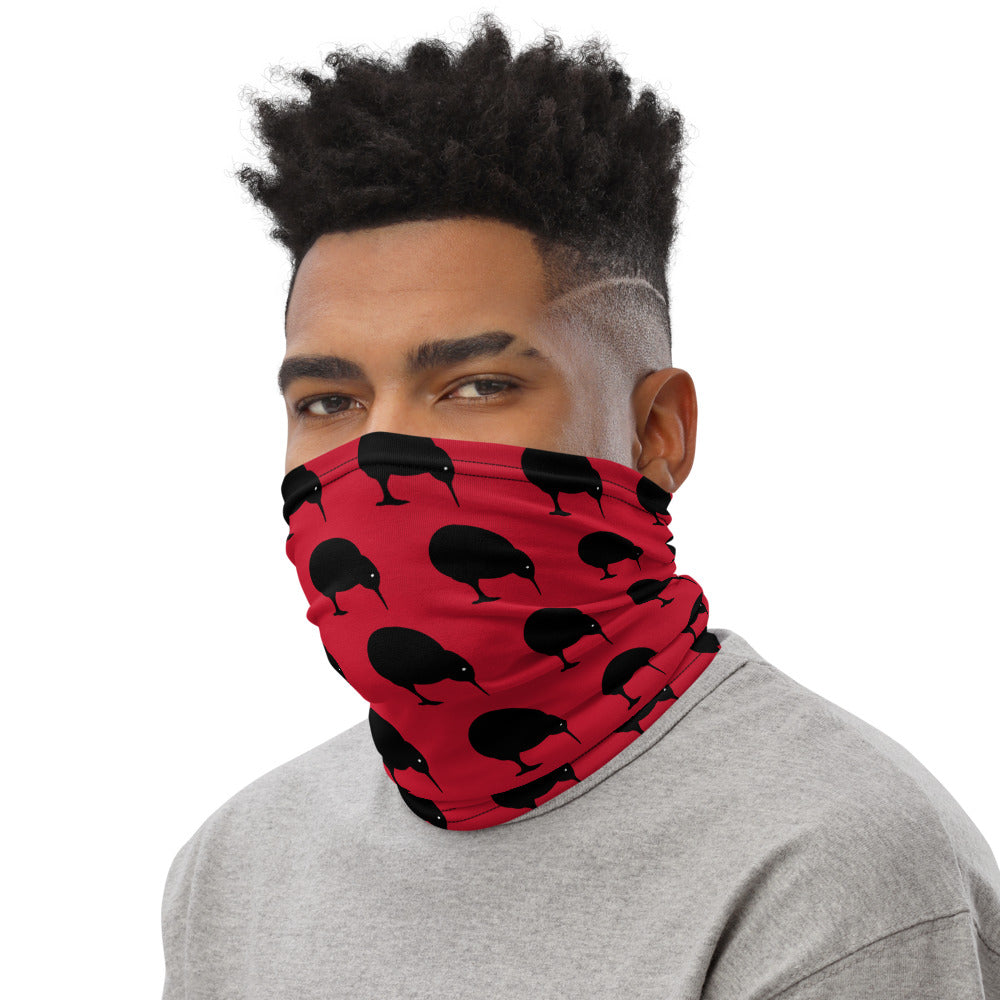 NZ Kiwi Dark Red - Neck Gaiter