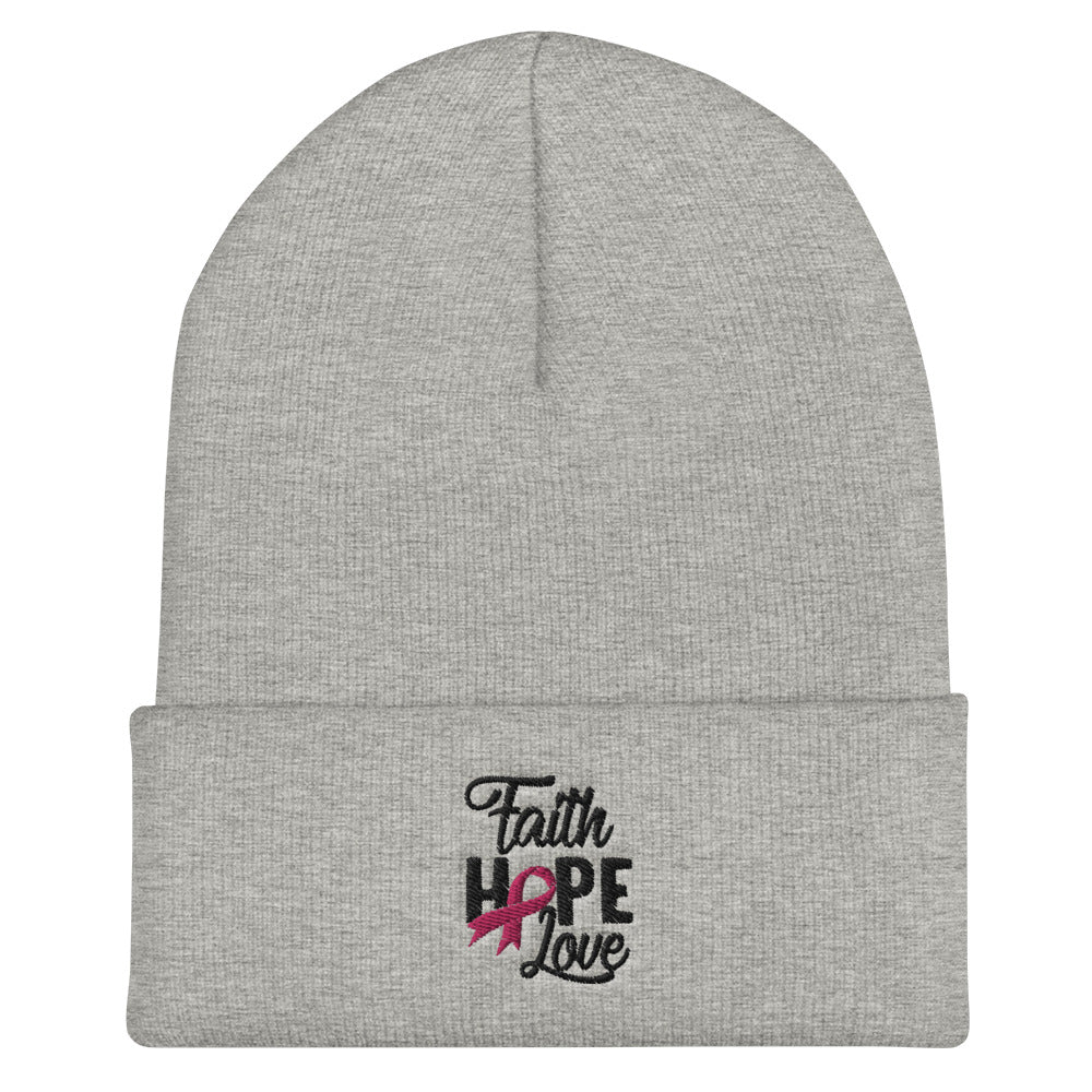 Faith Hope Love - Cuffed Beanie