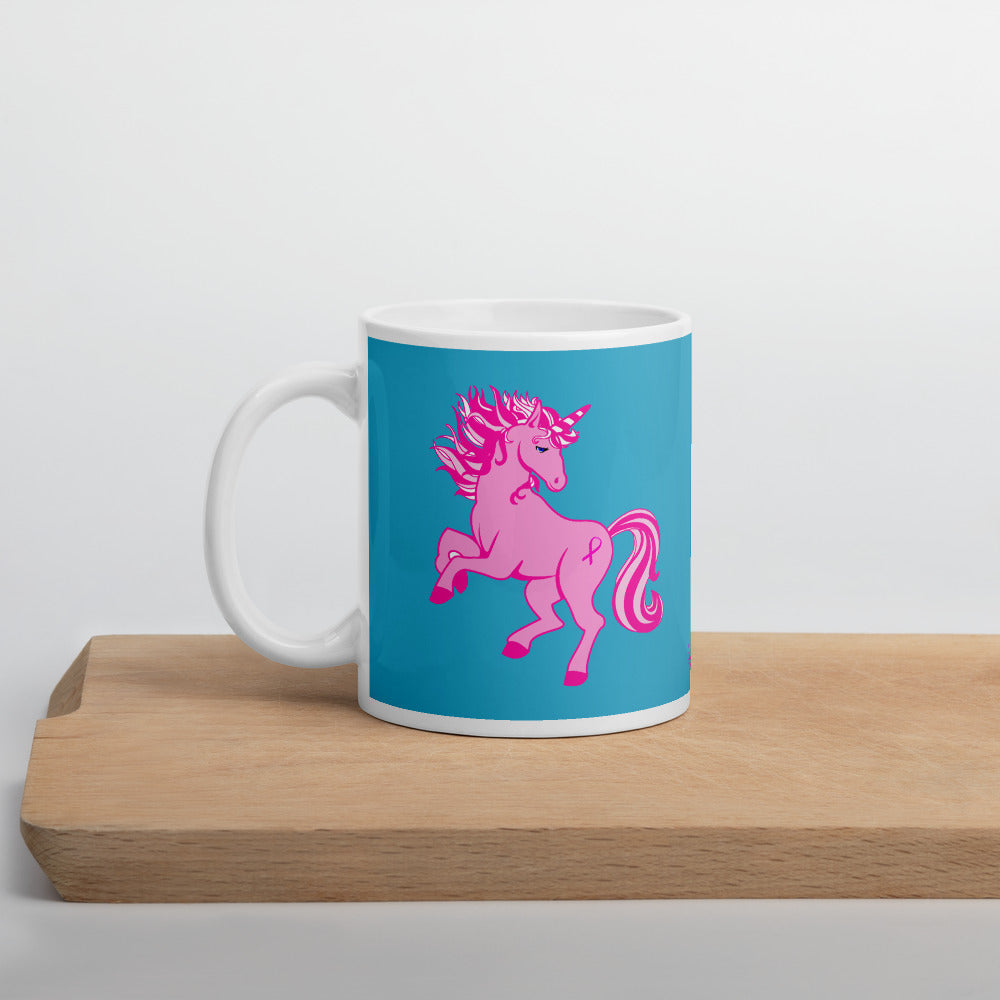 Pink Cancer Unicorn - Mug