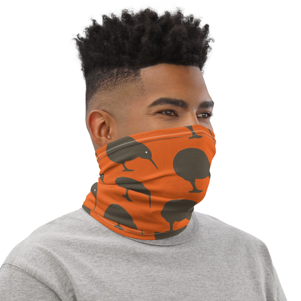 NZ Kiwi brown Orange - Neck Gaiter