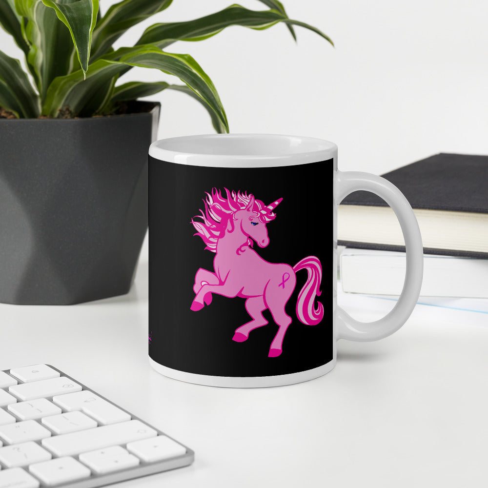 Pink Cancer Unicorn - Mug