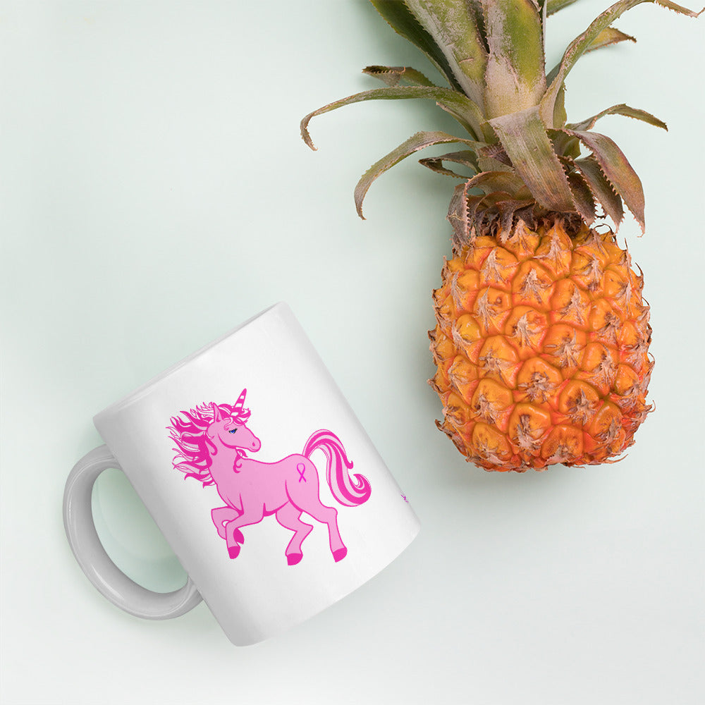 Pink Cancer Unicorn - Mug