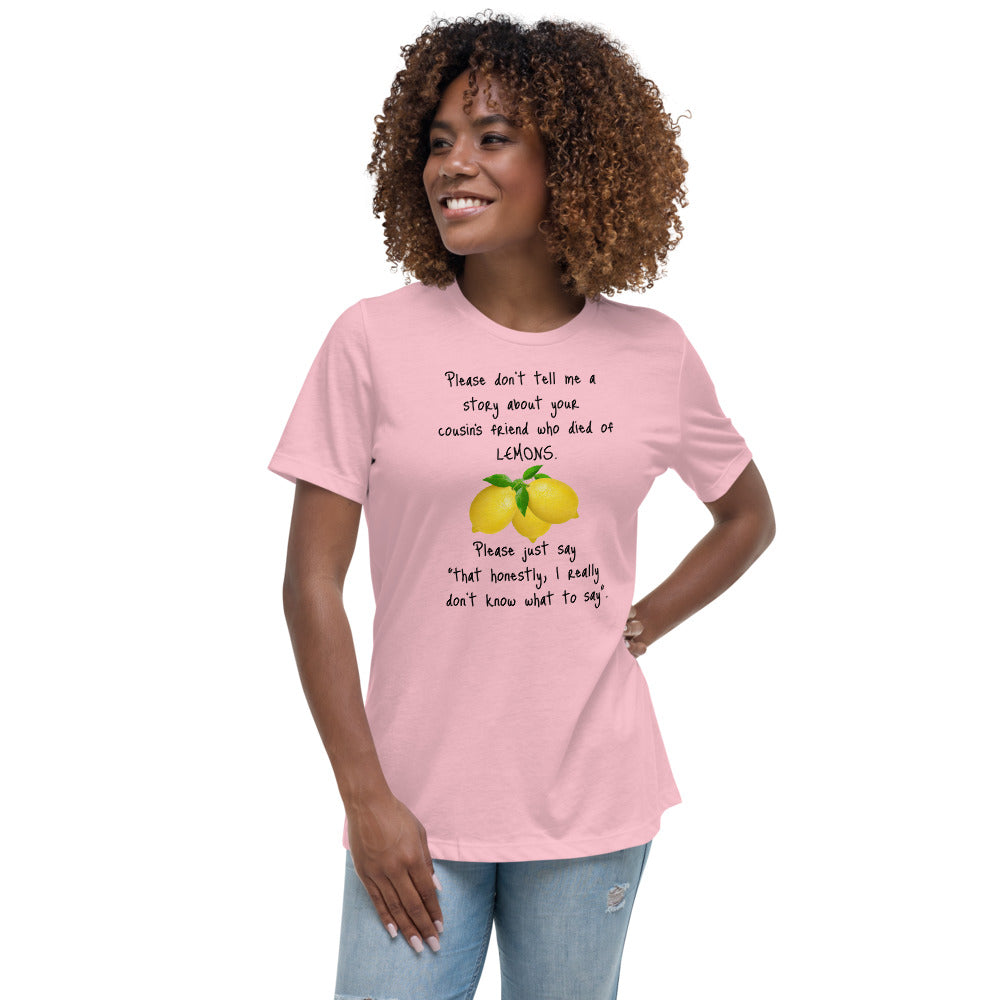 Lemons - Womens Relaxed T Shirt