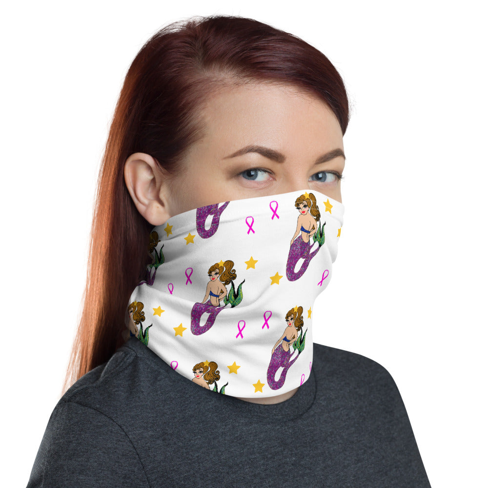 Mermaid Breast Cancer - Neck Gaiter