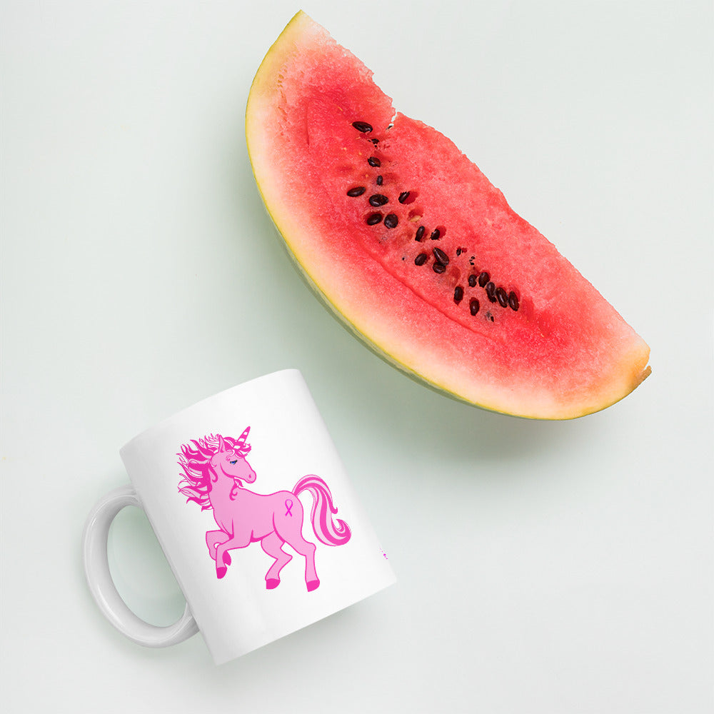 Pink Cancer Unicorn - Mug