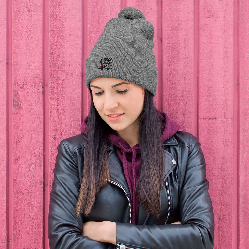 Hope Anchors the Soul - Pom-Pom Beanie