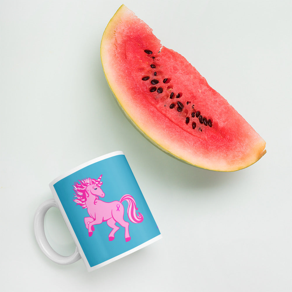 Pink Cancer Unicorn - Mug