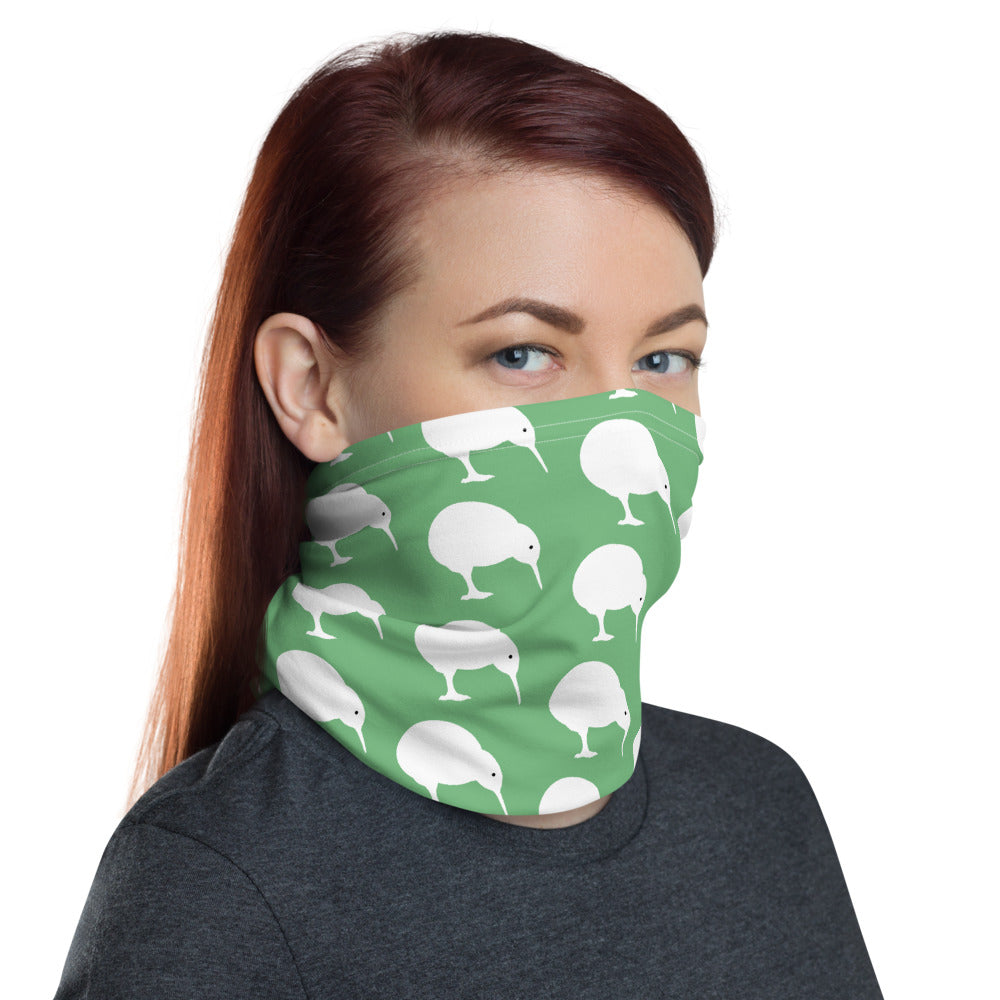 NZ Kiwi white blue/green - Neck Gaiter