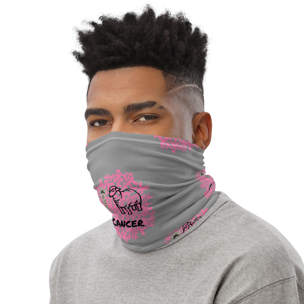 Screw Ewe Breast Cancer Dark Grey - Neck Gaiter