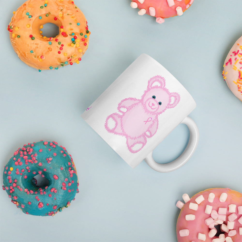 Pink Cancer Bear - Mug