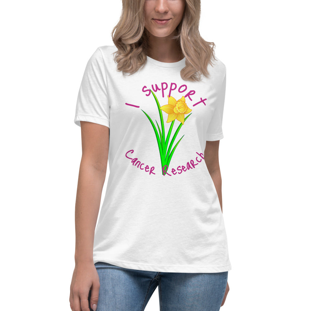 I Support Cancer Research - Women's Relaxed T-Shirt