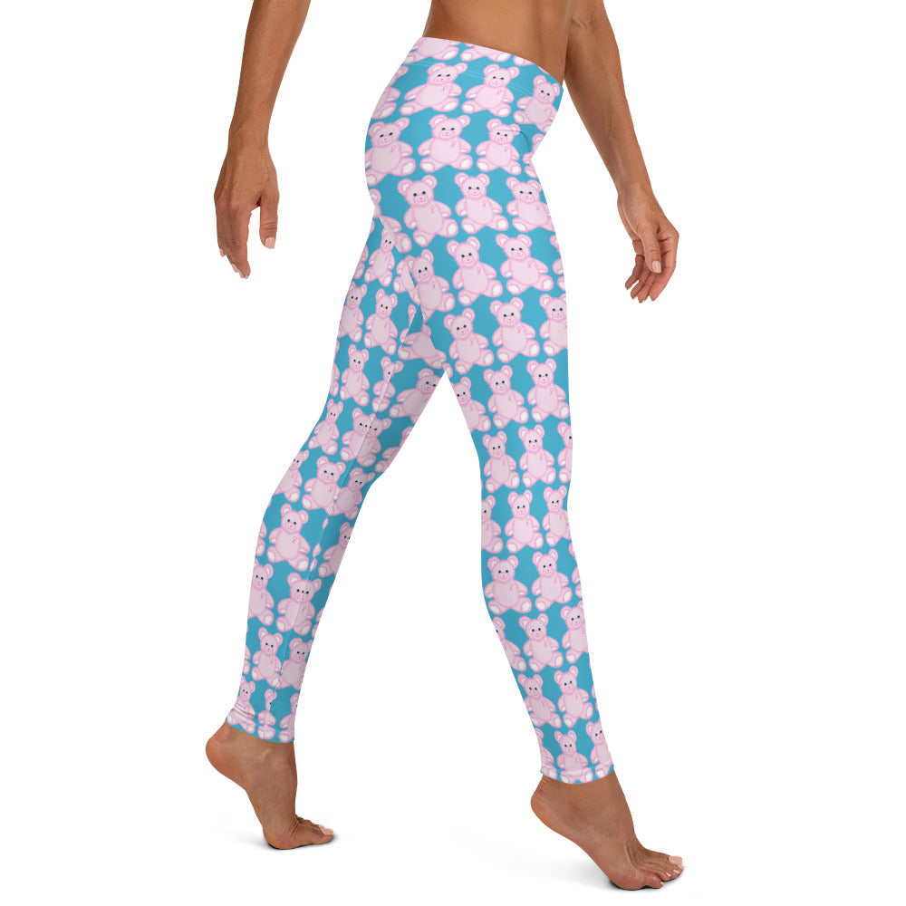 Pink Cancer Bear - Leggings