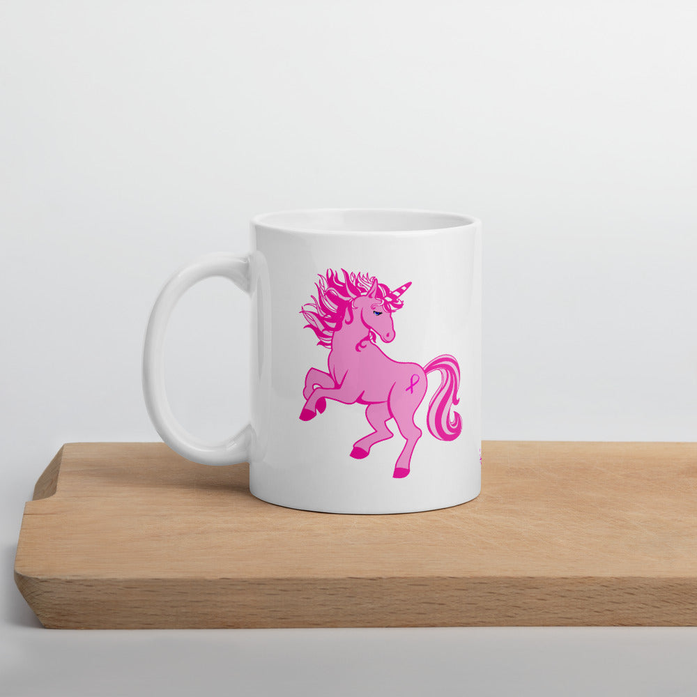 Pink Cancer Unicorn - Mug
