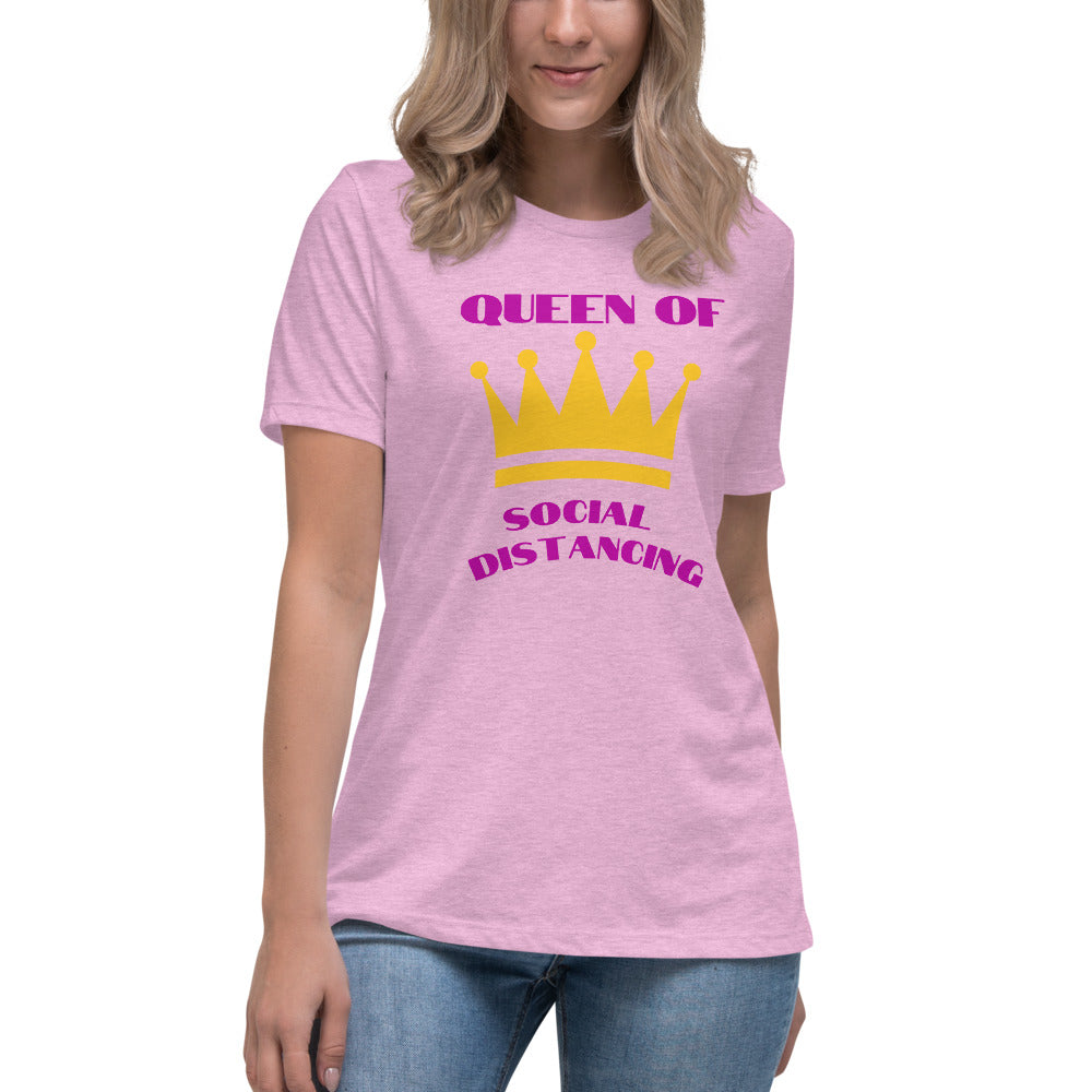Queen of Social Distancing - Women's Relaxed T-Shirt
