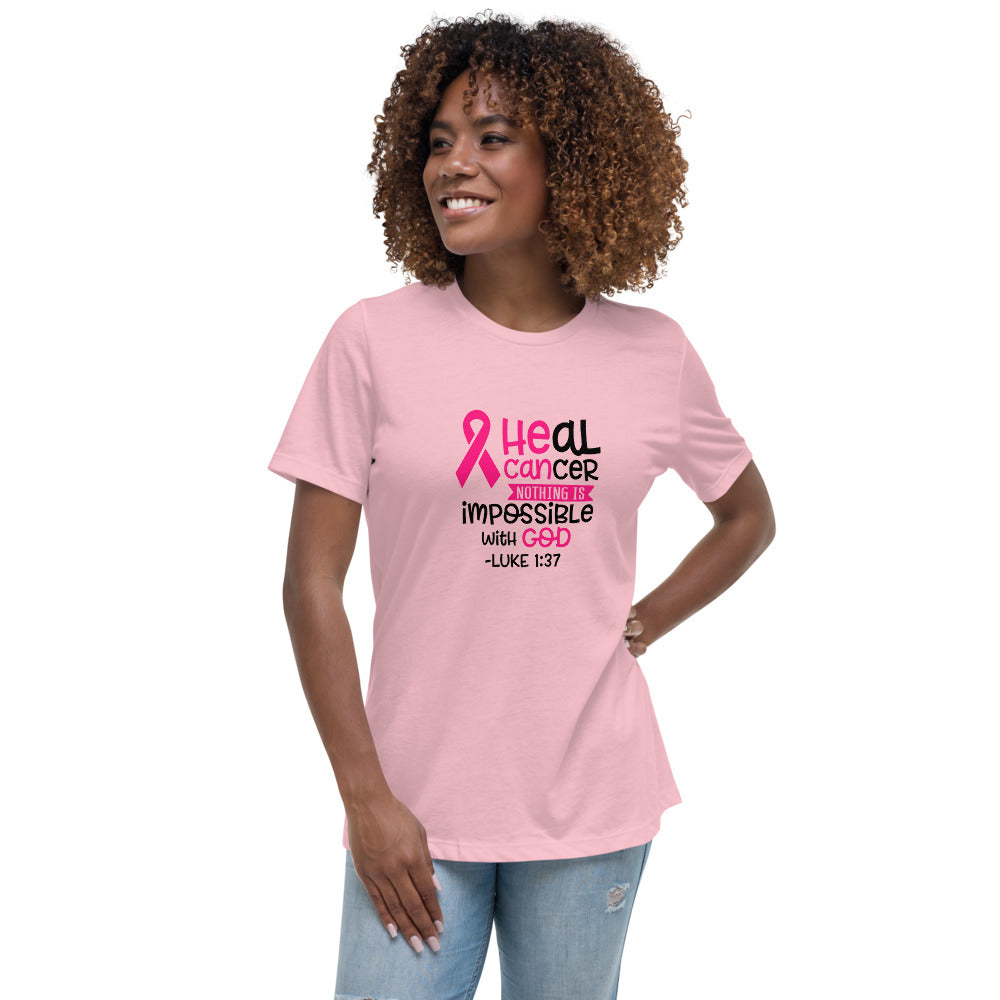 Heal Cancer -- Womens Relaxed T Shirt
