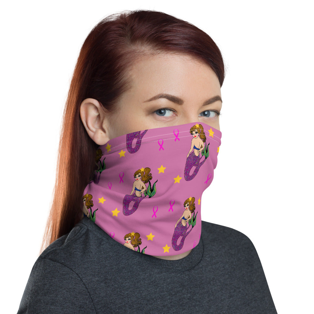 Mermaid Breast Cancer - Neck Gaiter