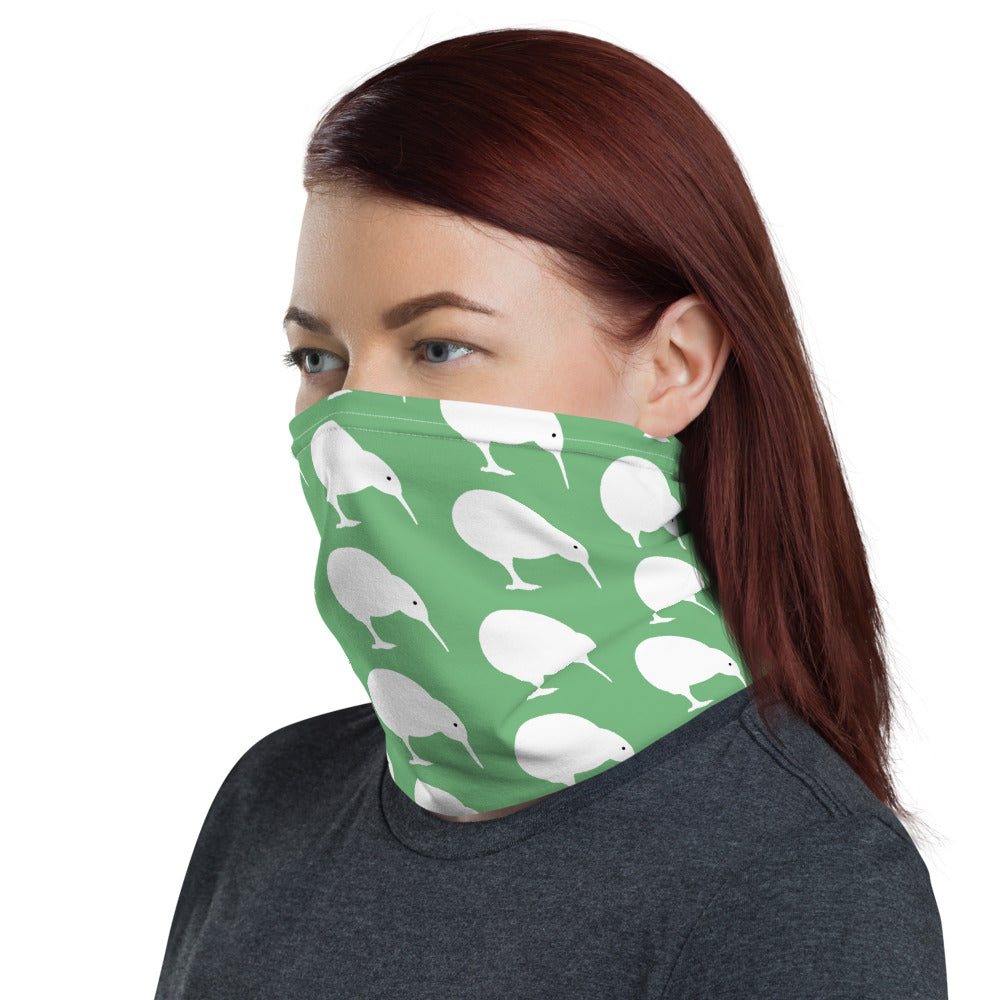 NZ Kiwi white blue/green - Neck Gaiter