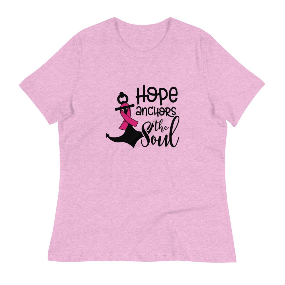 Hope Anchors The Soul -- Womens Relaxed T Shirt