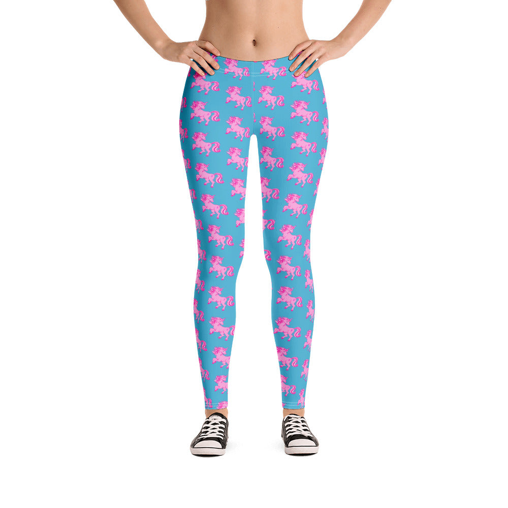 Pink Cancer Unicorn - Leggings