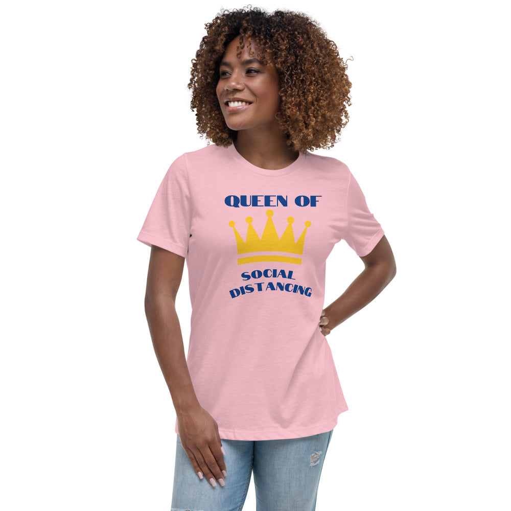 Queen of Social Distancing - Women's Relaxed T-Shirt