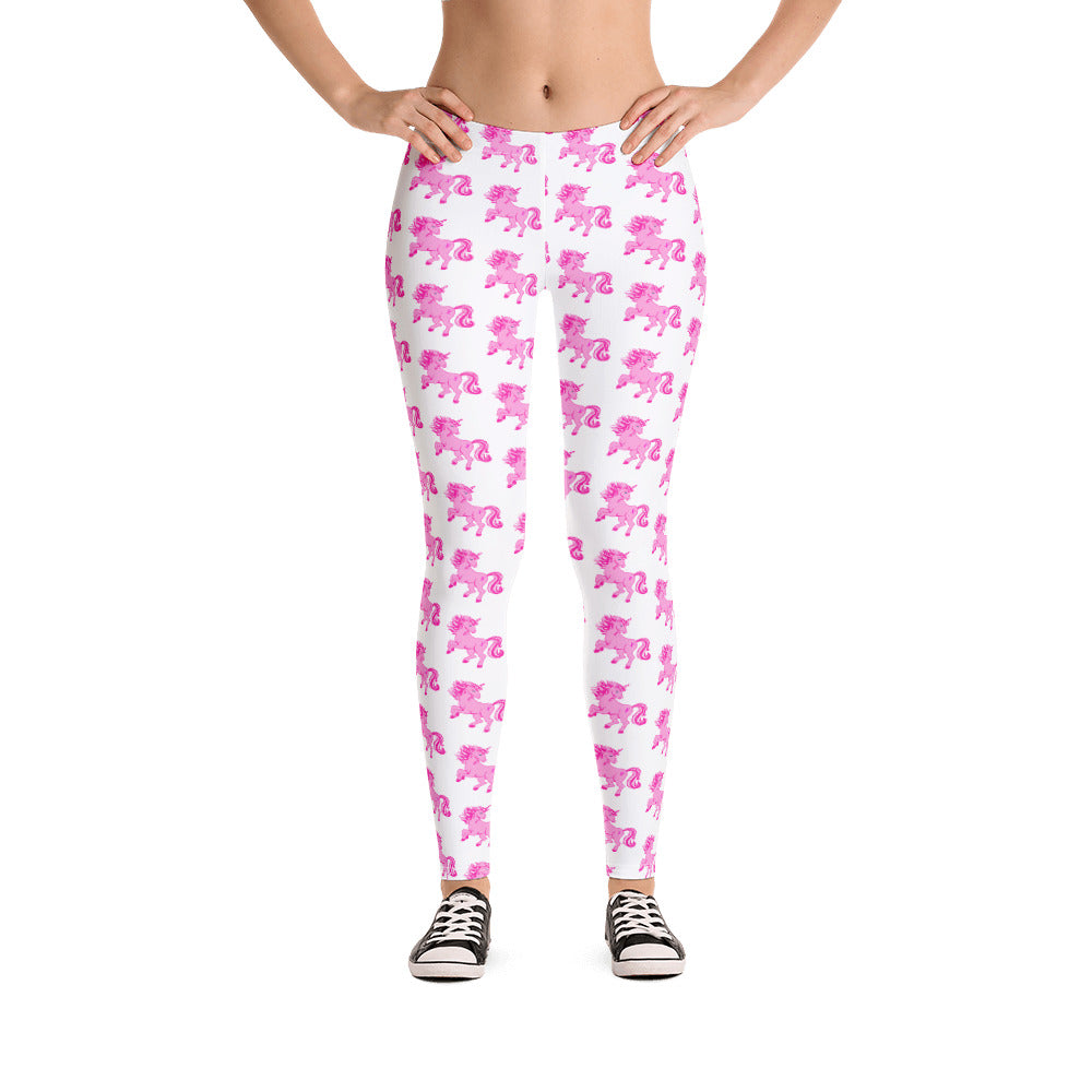 Pink Cancer Unicorn - Leggings