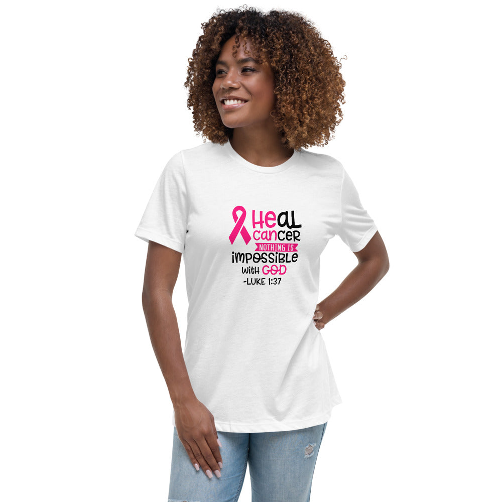 Heal Cancer -- Womens Relaxed T Shirt