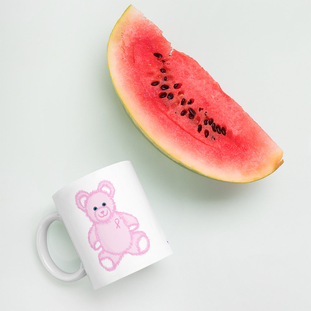 Pink Cancer Bear - Mug