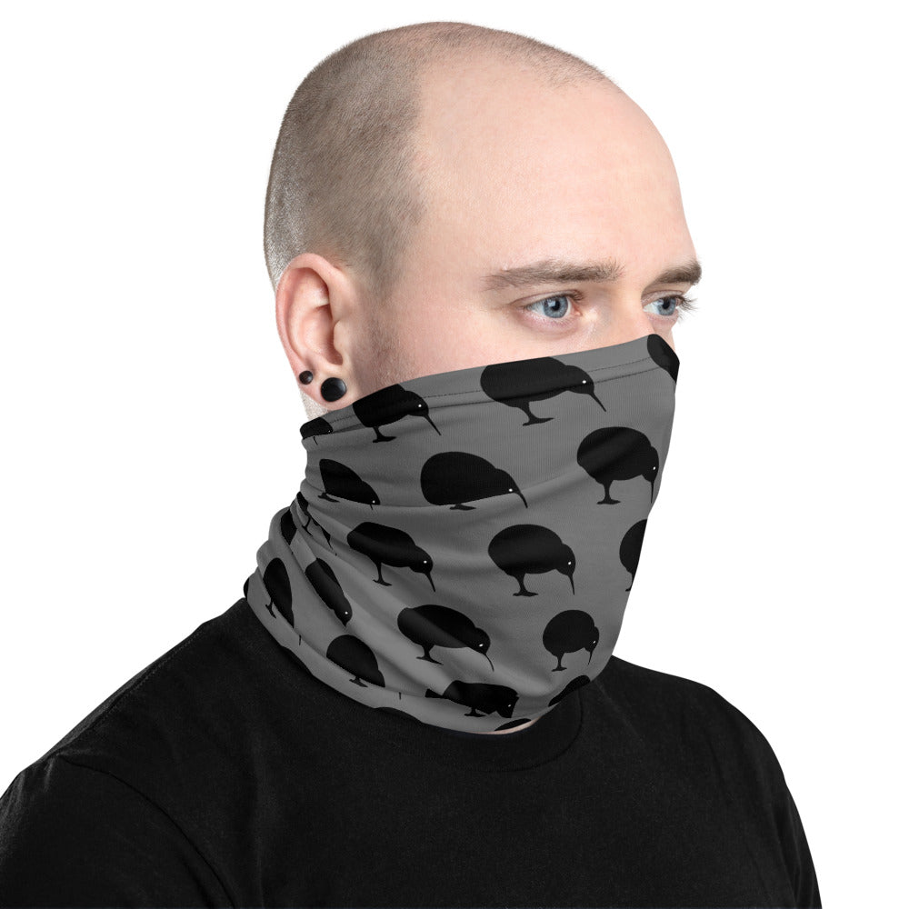 NZ Kiwi Dark Grey - Neck Gaiter