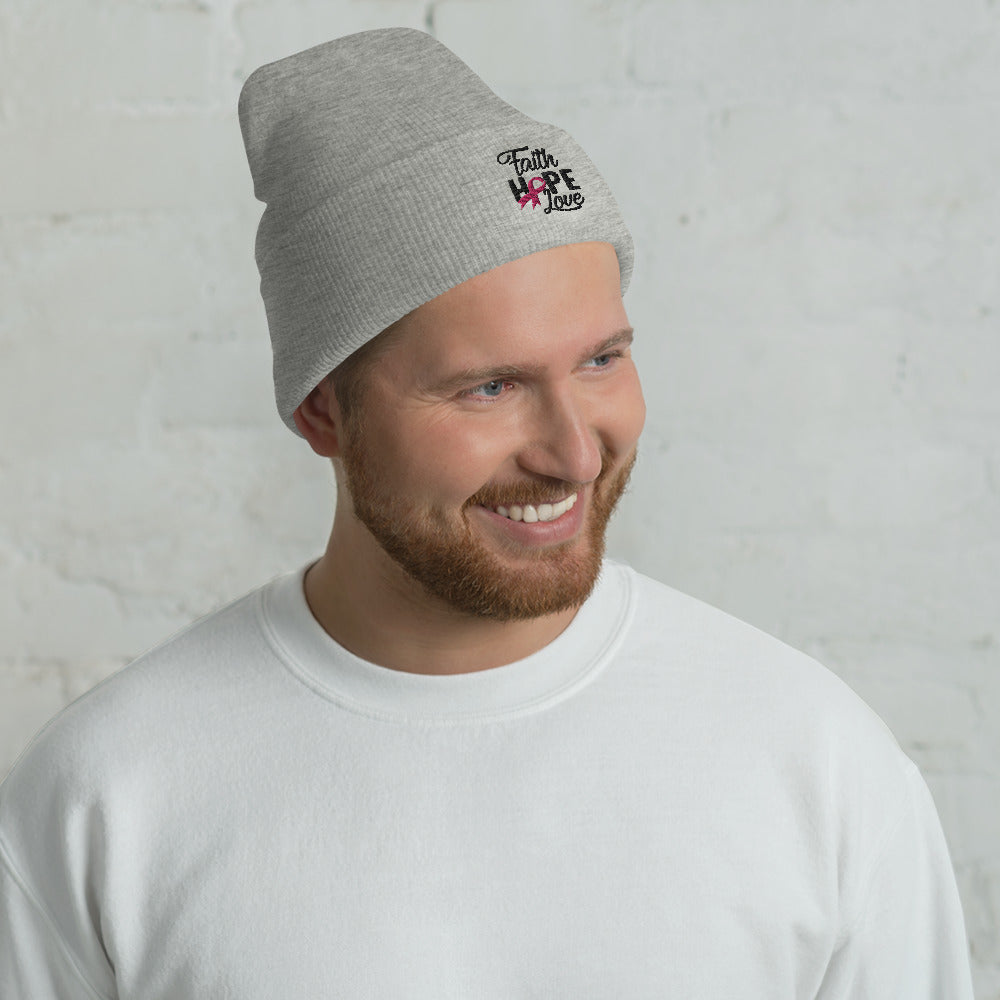 Faith Hope Love - Cuffed Beanie