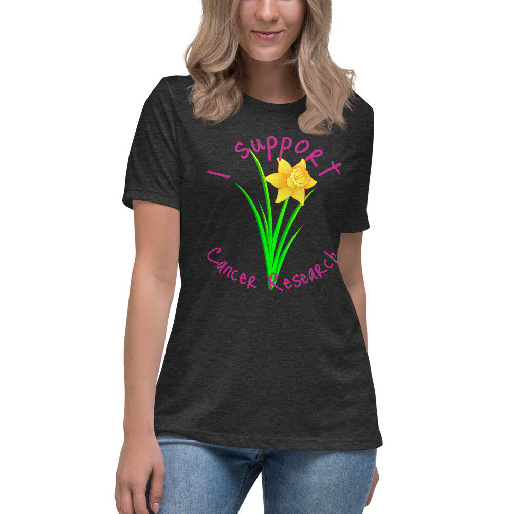 I Support Cancer Research - Women's Relaxed T-Shirt