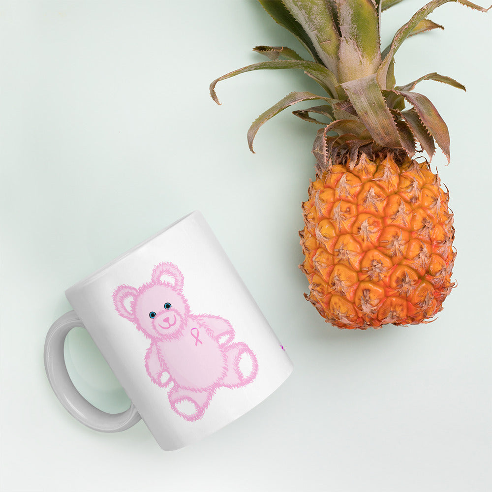 Pink Cancer Bear - Mug