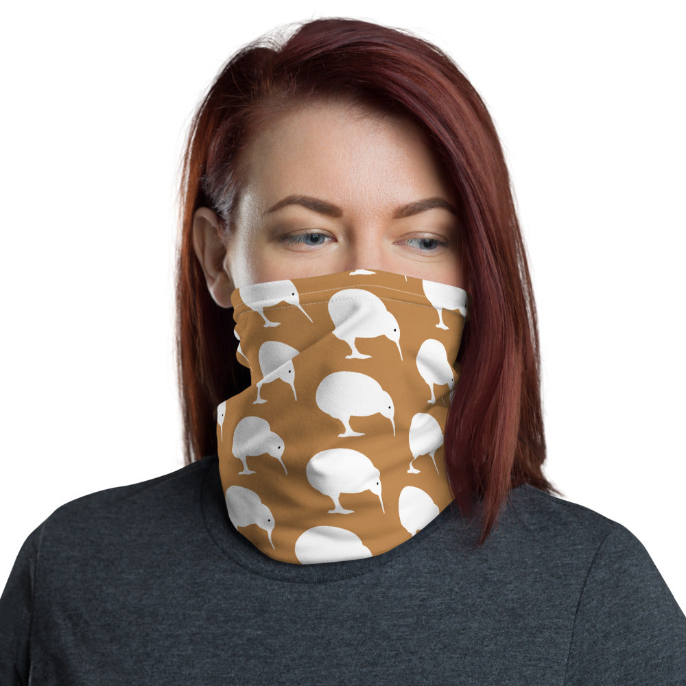 NZ Kiwi white Dark Nude - Neck Gaiter