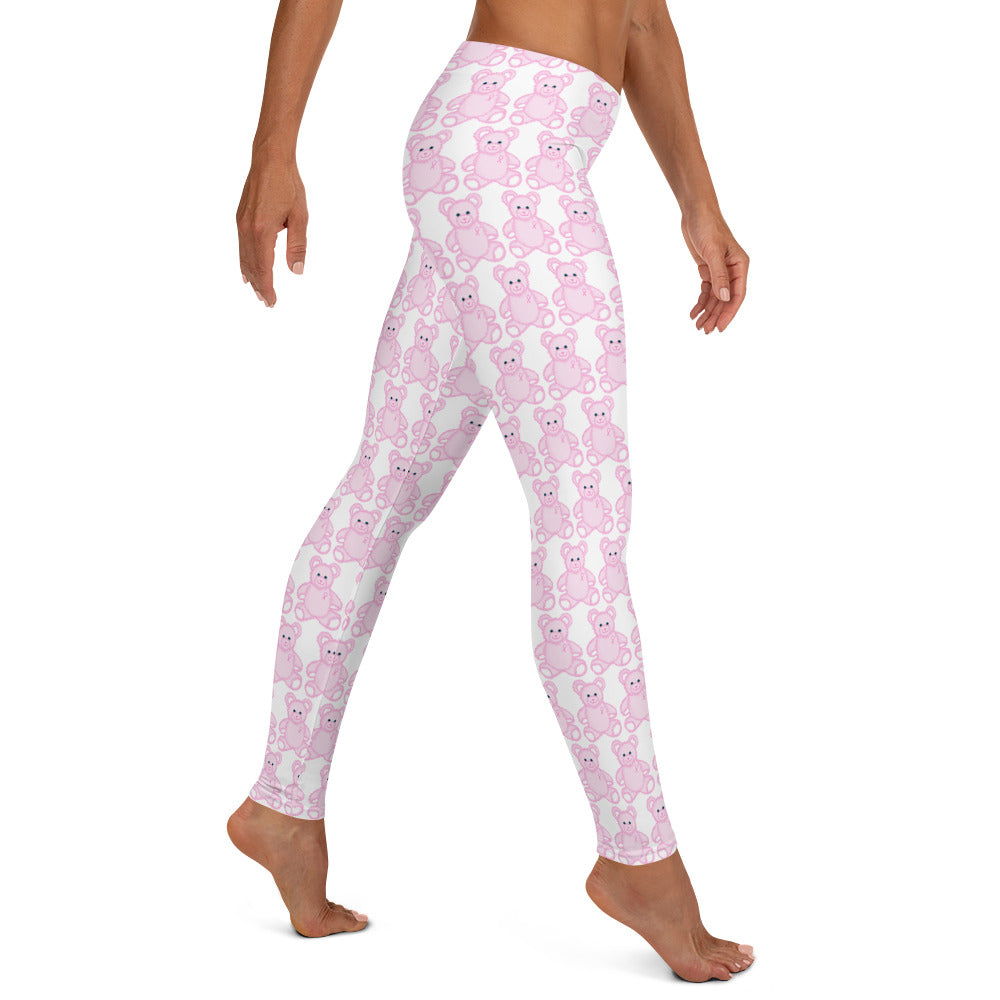 Pink Cancer Bear - Leggings