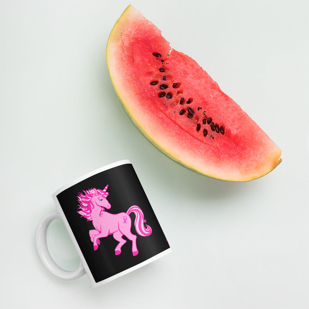 Pink Cancer Unicorn - Mug