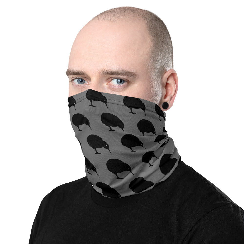 NZ Kiwi Dark Grey - Neck Gaiter