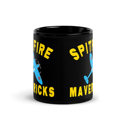 Spitfire Mavericks Double Badge Black Glossy Mug