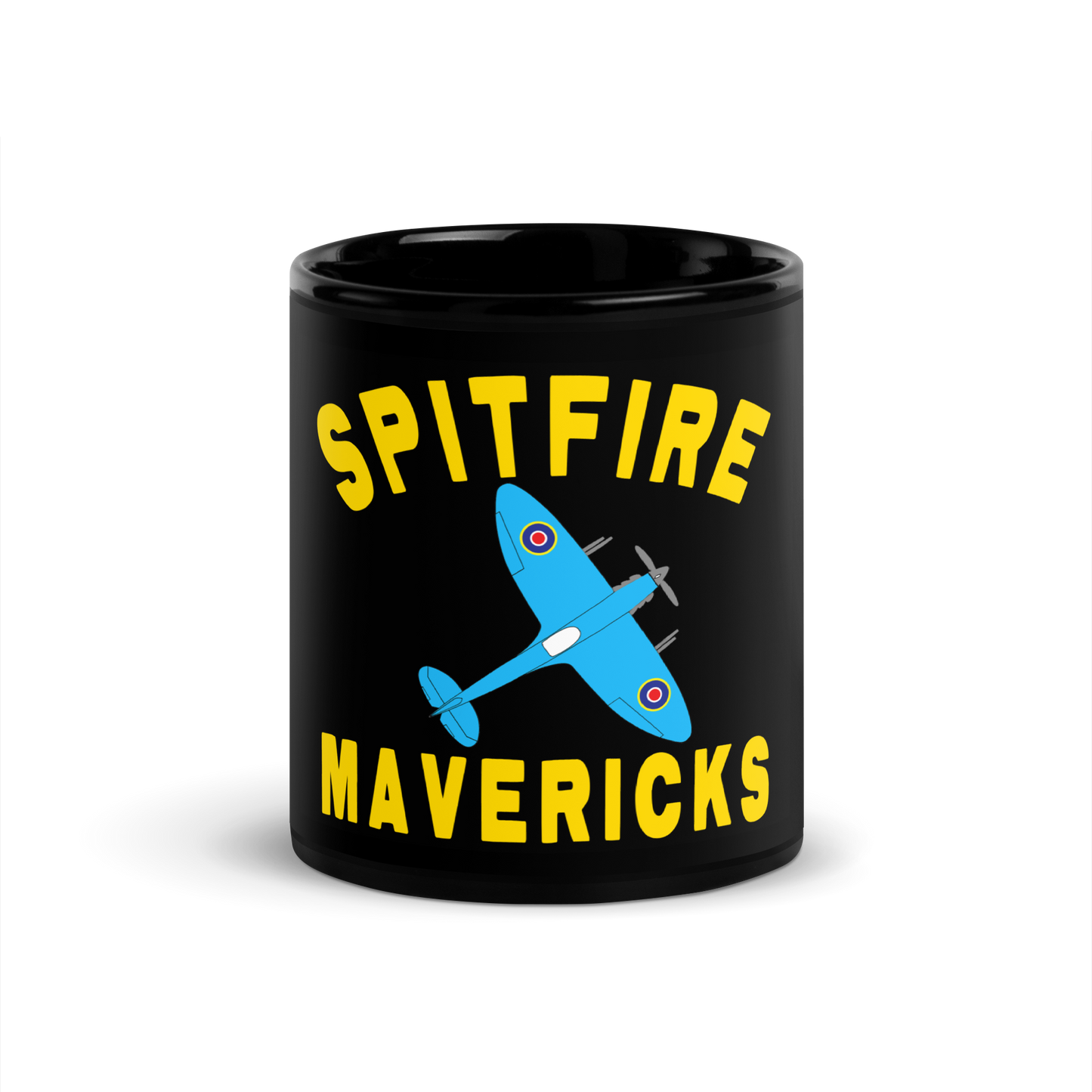 Spitfire Mavericks Black Glossy Mug