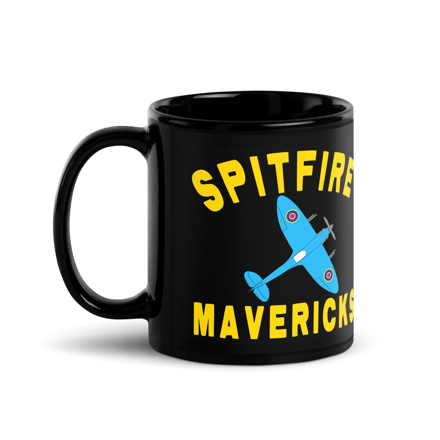 Spitfire Mavericks Double Badge Black Glossy Mug