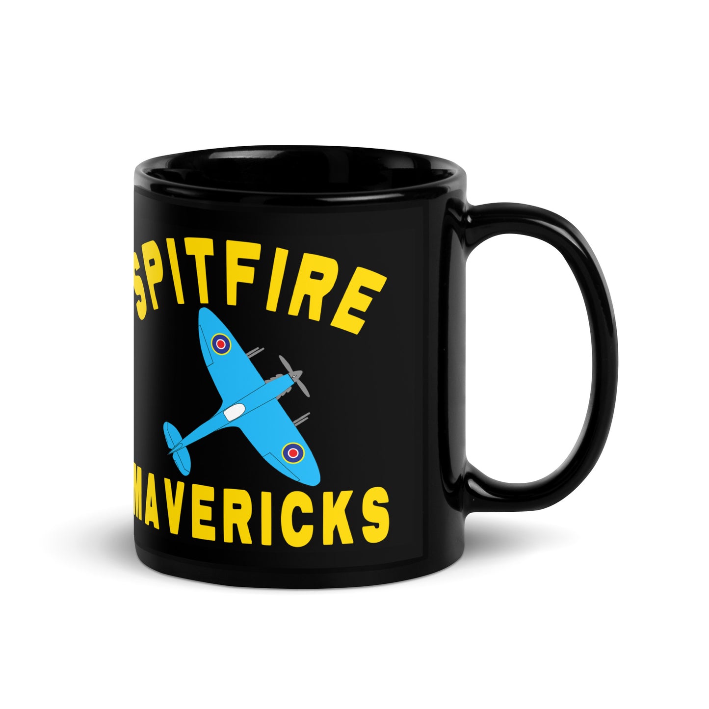 Spitfire Mavericks Double Badge Black Glossy Mug