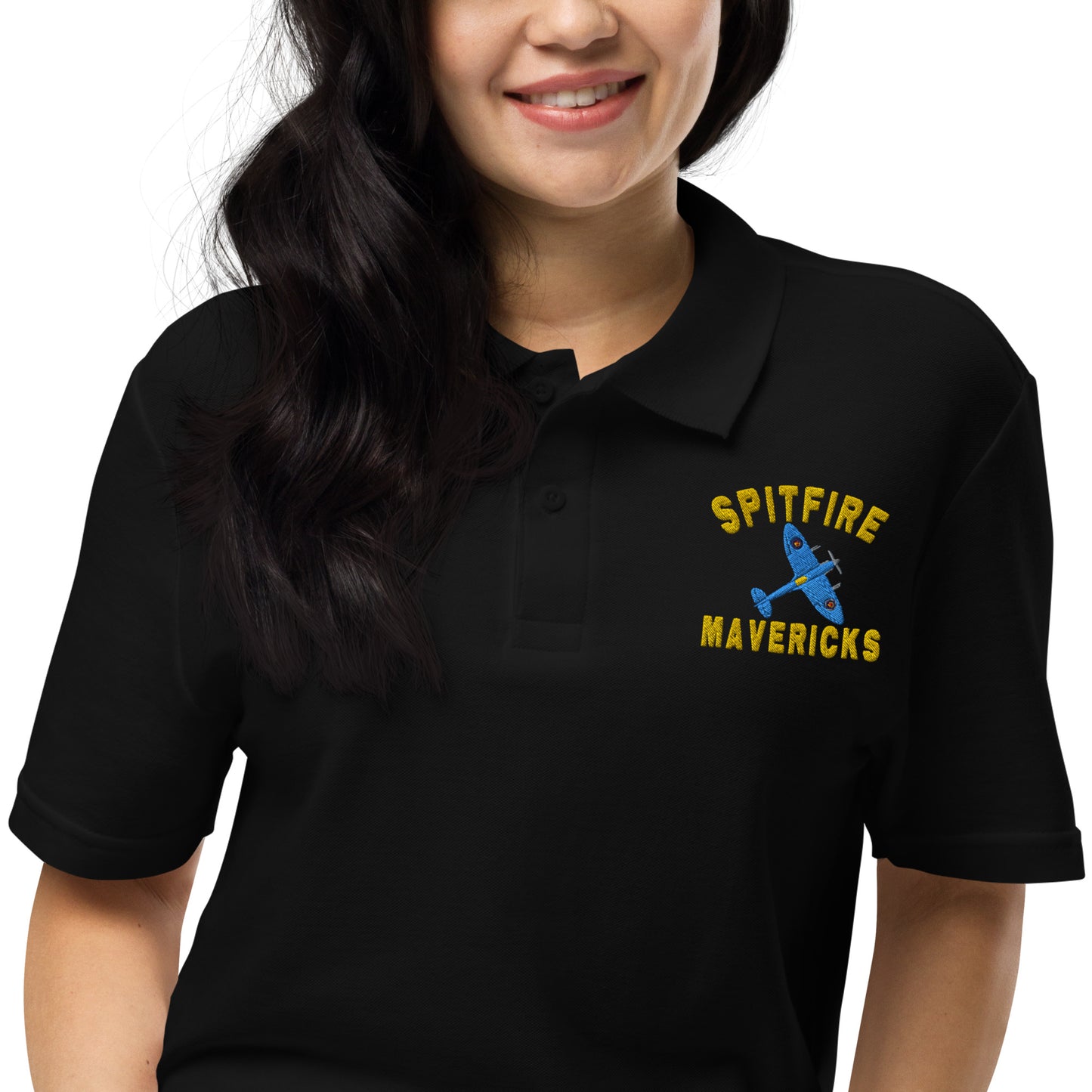 Spitfire Mavericks Unisex pique polo shirt