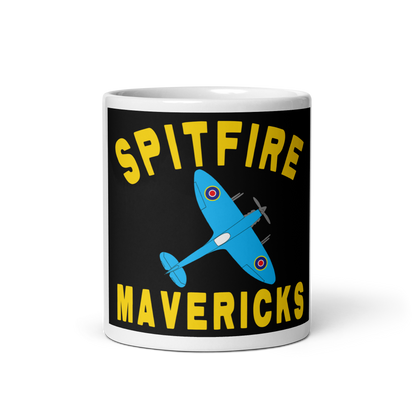 Spitfire Mavericks White glossy mug