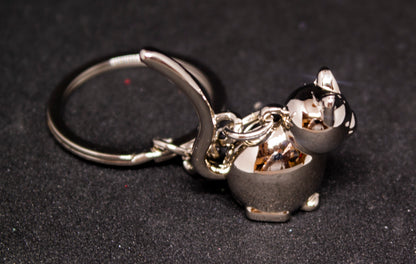 Metal Cat Keyring
