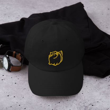 Batty Catty Fat Cat Embroidered Dad hat