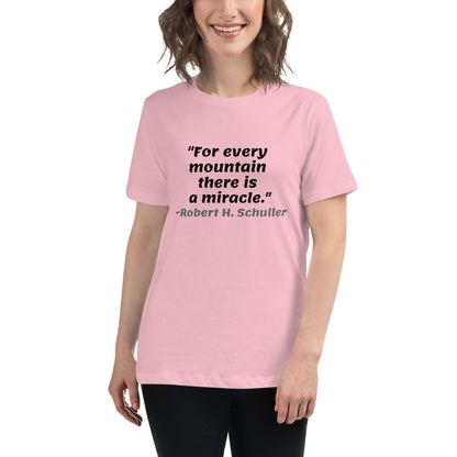 Black For Every Mountain -- Womens Relaxed T Shirt